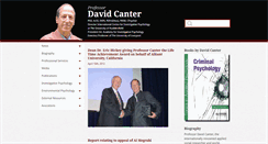 Desktop Screenshot of davidcanter.com