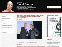Tablet Screenshot of davidcanter.com